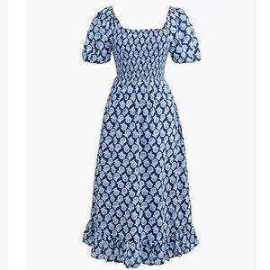 J.Crew Smocked Midi Dress